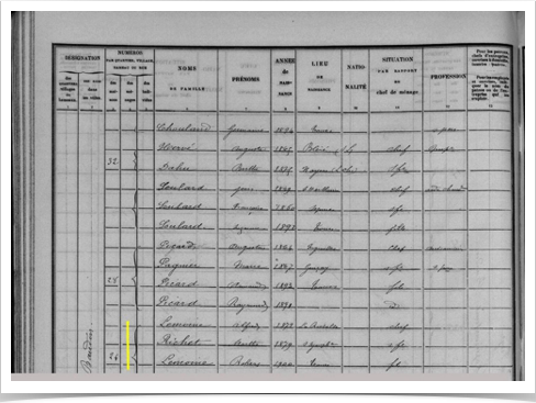 Recensement Tours 1906